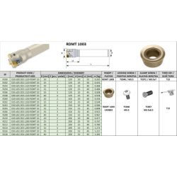 End Mill R190-R218 RDMT 1003