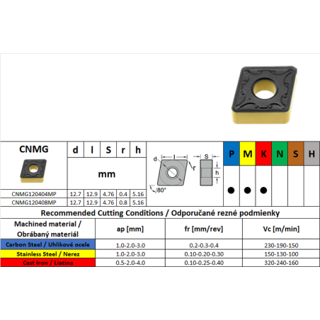 CARBEX CNMG120404MP