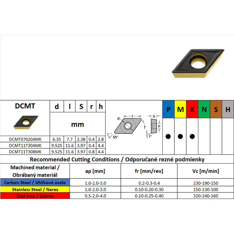 CARBEX DCMT070204MK