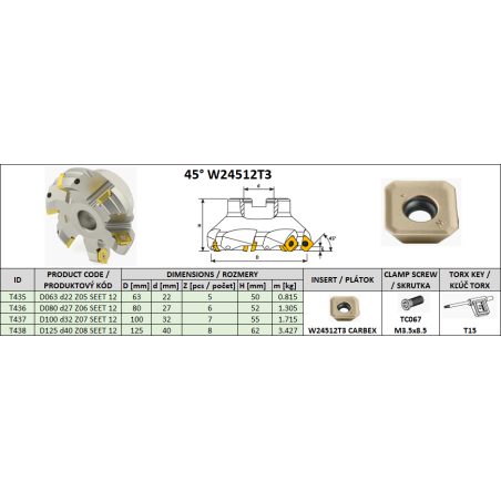 Teleso T435-T438 W245 12T3